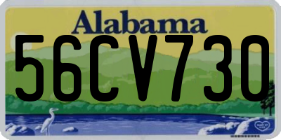 AL license plate 56CV730