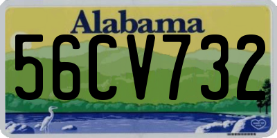 AL license plate 56CV732
