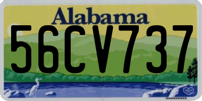 AL license plate 56CV737