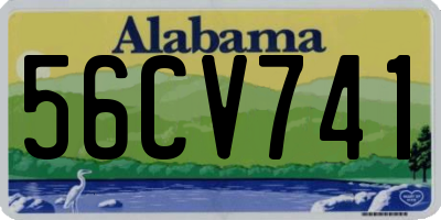 AL license plate 56CV741