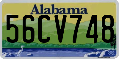 AL license plate 56CV748