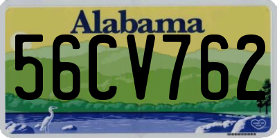 AL license plate 56CV762