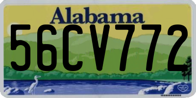 AL license plate 56CV772