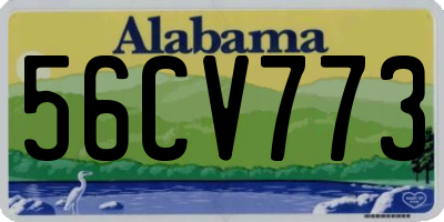AL license plate 56CV773