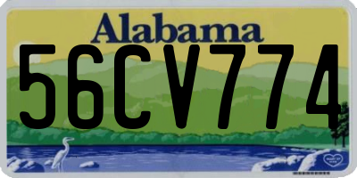 AL license plate 56CV774