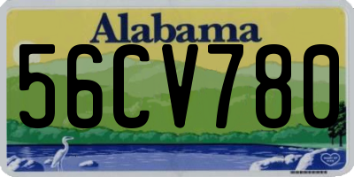 AL license plate 56CV780