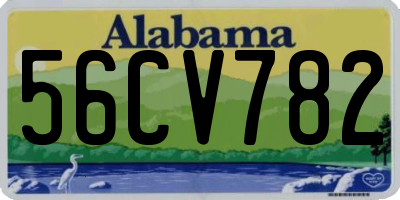 AL license plate 56CV782