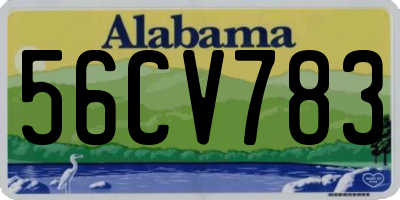 AL license plate 56CV783