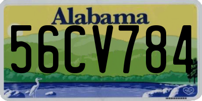 AL license plate 56CV784