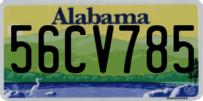 AL license plate 56CV785