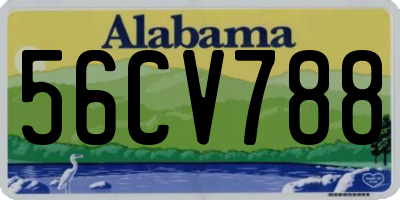 AL license plate 56CV788