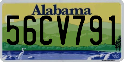AL license plate 56CV791