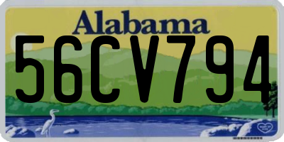 AL license plate 56CV794