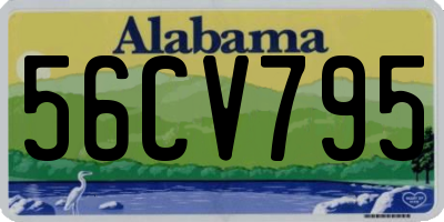 AL license plate 56CV795