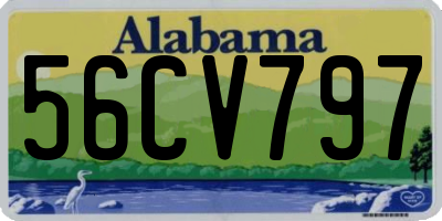AL license plate 56CV797