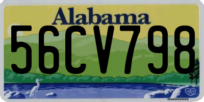 AL license plate 56CV798
