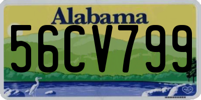 AL license plate 56CV799