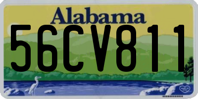 AL license plate 56CV811