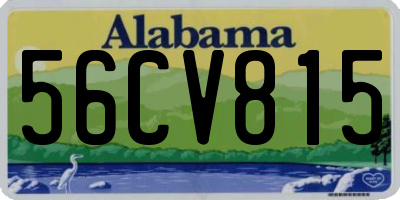 AL license plate 56CV815