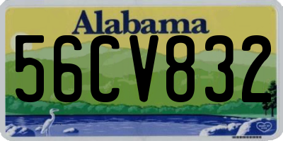 AL license plate 56CV832