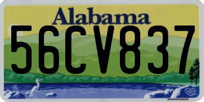 AL license plate 56CV837