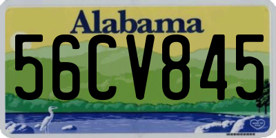 AL license plate 56CV845