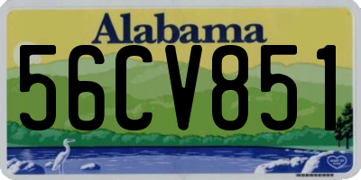 AL license plate 56CV851
