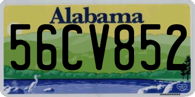 AL license plate 56CV852