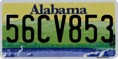 AL license plate 56CV853