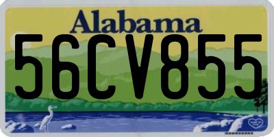 AL license plate 56CV855