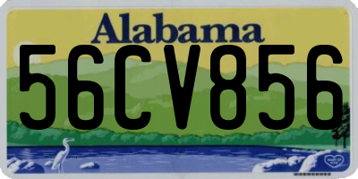 AL license plate 56CV856