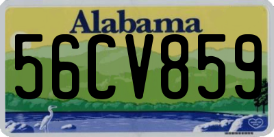 AL license plate 56CV859