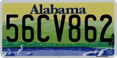 AL license plate 56CV862