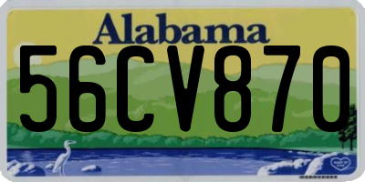 AL license plate 56CV870