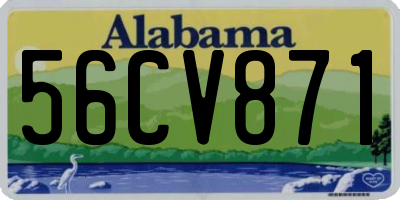 AL license plate 56CV871