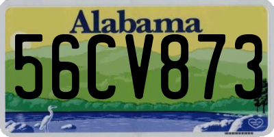 AL license plate 56CV873