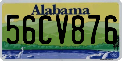 AL license plate 56CV876