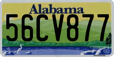 AL license plate 56CV877