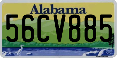 AL license plate 56CV885