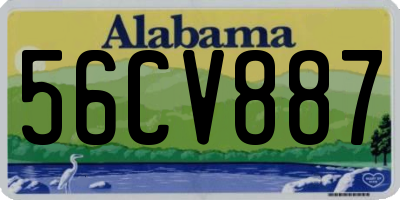 AL license plate 56CV887