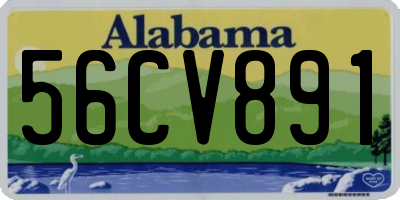 AL license plate 56CV891