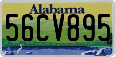 AL license plate 56CV895