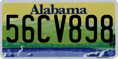 AL license plate 56CV898