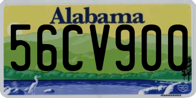 AL license plate 56CV900
