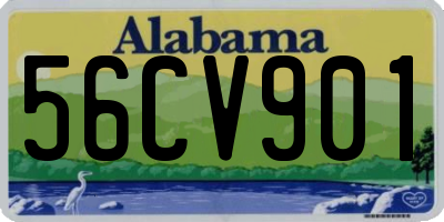 AL license plate 56CV901