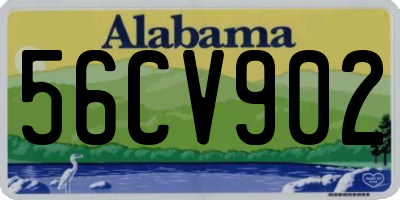 AL license plate 56CV902