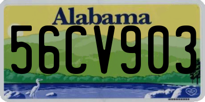 AL license plate 56CV903