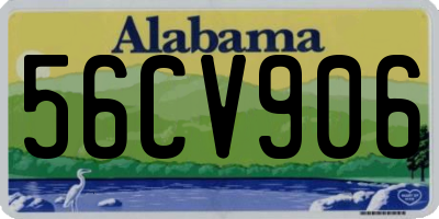 AL license plate 56CV906