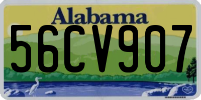 AL license plate 56CV907