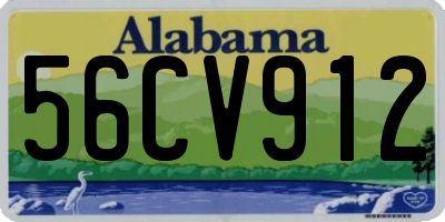AL license plate 56CV912